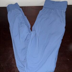 Blue High-Waisted Pants